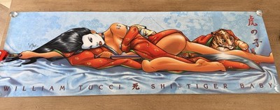 SHi: Tiger Baby Poster 24×72 Art by William Tucci 1998 HTF RARE