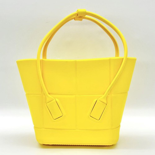 Bottega Veneta Rubber Tote Bag Arco Yellow