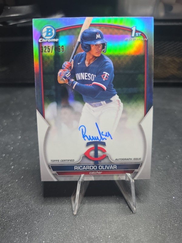 2023 Bowman Chrome - Prospect Autographs Ricardo Olivar #CPA-RO /499 (AU, RC)