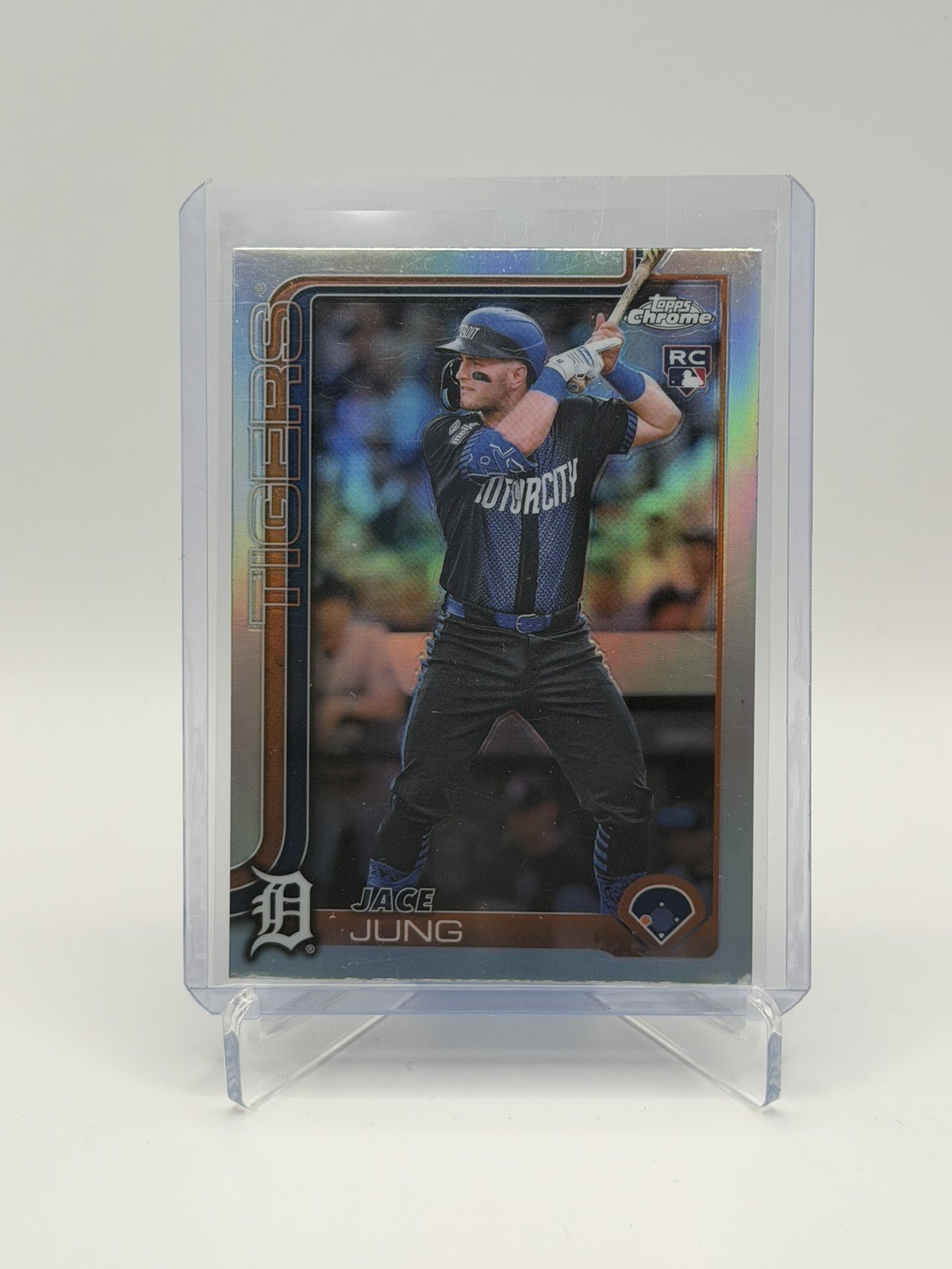Jace Jung 2025 Topps Chrome #225 Refractor Rookie RC
