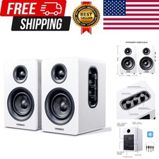 Carbon Fiber Bookshelf Speakers SW208 60W Bluetooth 5.0 Active