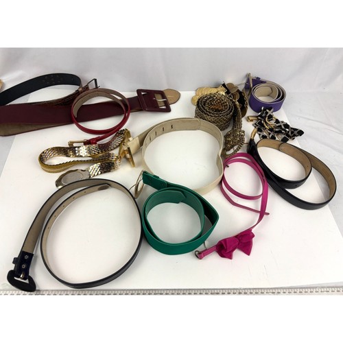 VTG Lot Of 13 Belts Leather Coin Gold Women’s 90s Y2K Size S M
