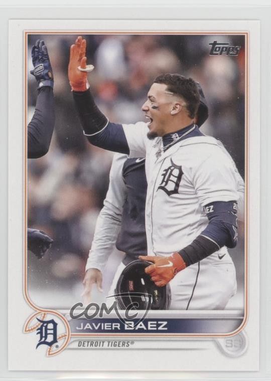 2022 Topps Update Image Variation SP (High Fiving) Javier Baez #US89 1u6