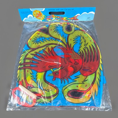  Vintage 80s KW Phoenix Kite 1.2m Or 3 11  Tail NOS #504 Colorful 