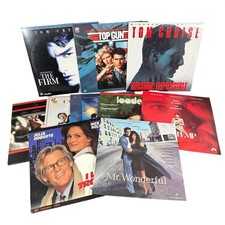 LaserDisc Movie Lot of 10 Films The Firm Top Gun Mission Impossible Apollo 13