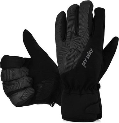 Winter Fahrradhandschuhe wasserdicht Touchscreen rutschfest Unisex Ski
