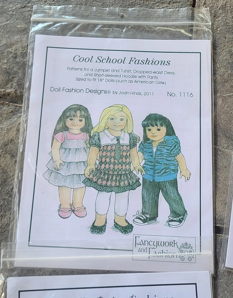 Doll Fashion Designs By Joan Hinds - Doll Clothes Patterns for 15" - 18" Dolls - Image 4 of 4