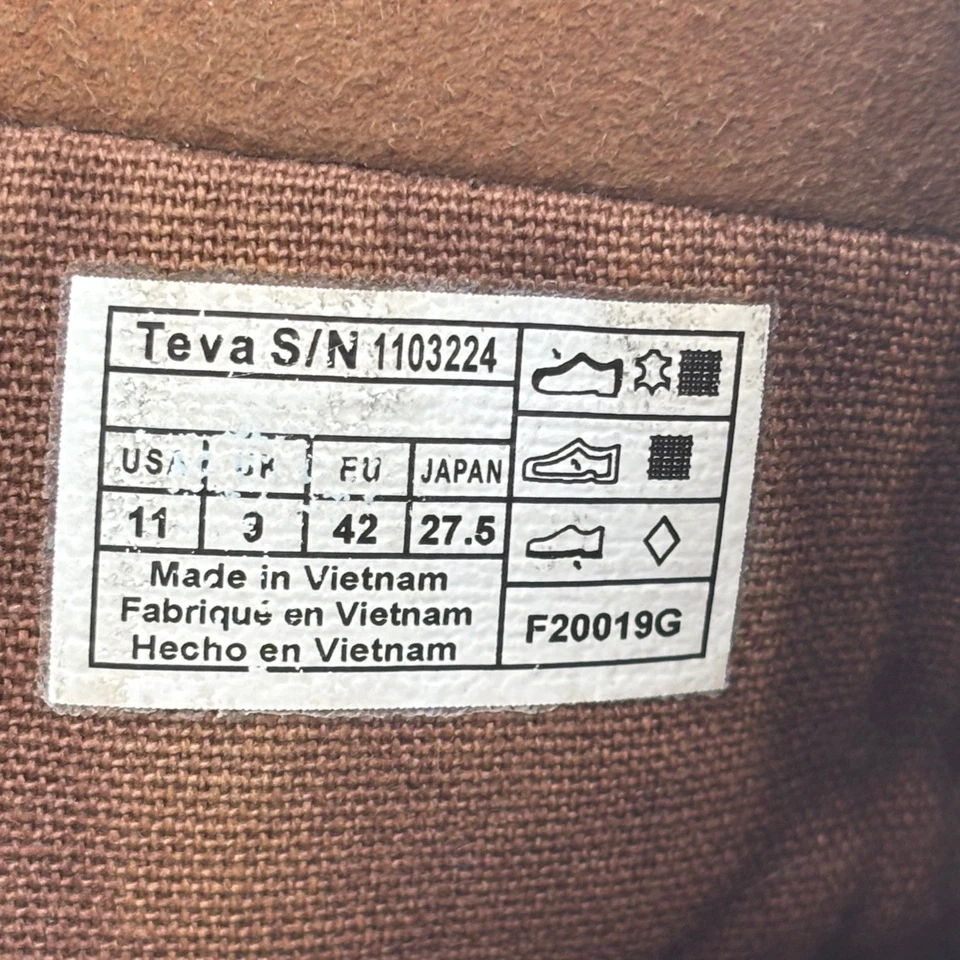 Teva Botas Ellery de Cuero Impermeables al Tobillo para Mujer Talla 11 Marrón Hebilla con Cremallera Lateral Foto 2 de 4