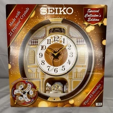 Seiko Melodies in Motion Musical Wall Clock 2024 Limited Edition QXM607BR Works