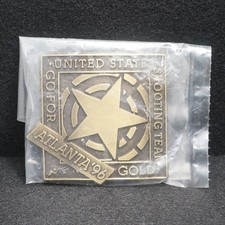 WA05113 NOS 1996  UNITED STATES SHOOTING TEAM  ATLANTA SPORTS BELT BUCKLE