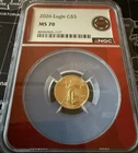 2026 $5 GOLD AMERICAN EAGLE NGC MS-70 1/10 OZ COIN EDC RED CORE