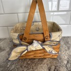 Longaberger 1999 Seashell Basket Set - Shoreline Double Handle W/ Protector