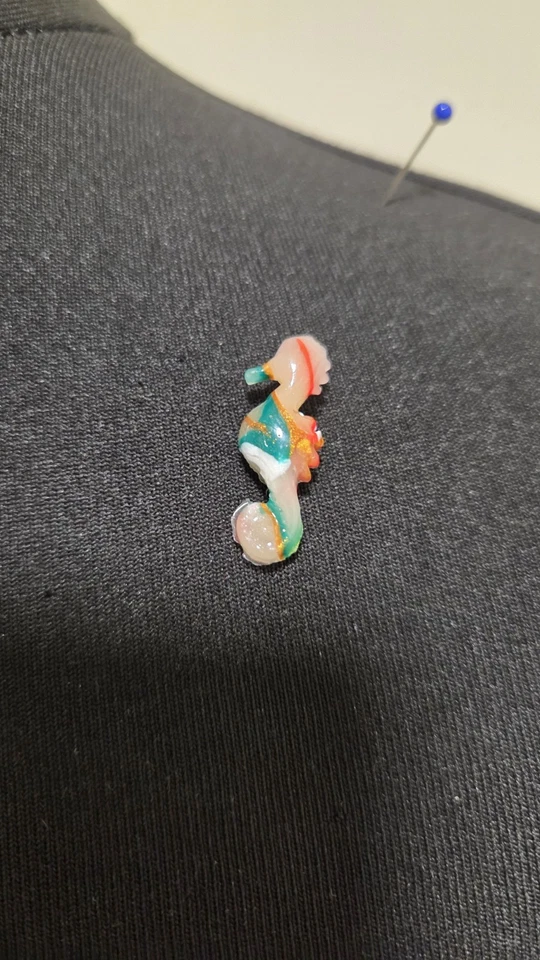 Pendiente individual de caballito de mar perfecto para la vida marina amante de la naturaleza estilo bohemio Foto 2 de 3