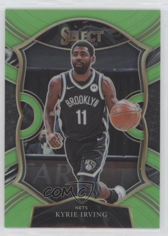 2020-21 Panini Select Concourse Neon Green Prizm 41/75 Kyrie Irving #42 hs9