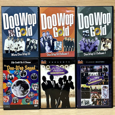 Doo Wop Gold DVD Lot of 6 Time Life 50, 51 Volume 1, 50s, 60s Oldies R&B