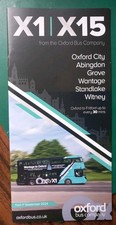 Oxford bus timetable for route X1 & X15 dated 1st Sept 2024. 