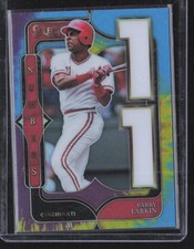 2025 Panini Select Baseball Numbers Prizm Barry Larkin #22 09/25 Tie Dye Insert 
