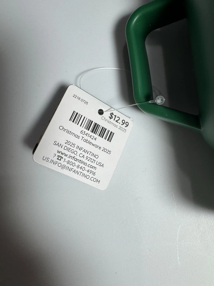 Infantino My First Vaso Nuevo con Etiquetas Verde Muñeco de Nieve Taza Silicona Paja Entrenamiento Taza Foto 3 de 4