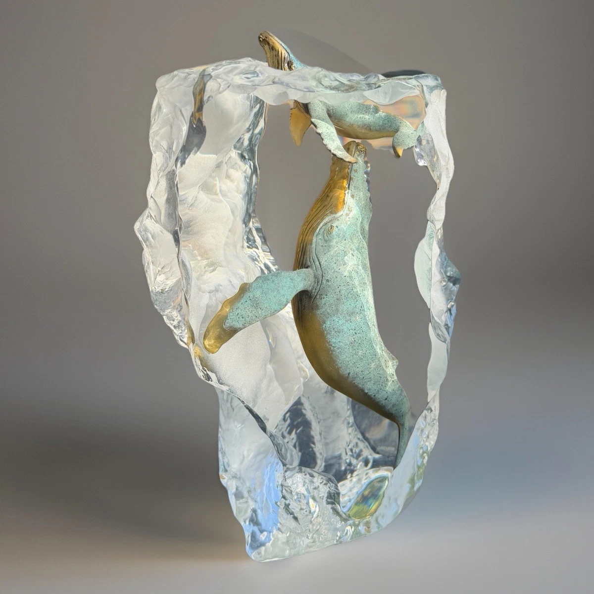 1995年 キティ・カントレル作　ドルフィン ヘブンリー・ウォーターズ彫刻 Kitty Cantrell Art Sculptures products for sale | eBay