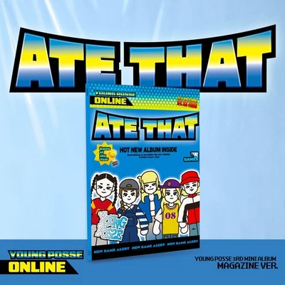 K-POP YOUNG POSSE 3e mini album [ATE THAT] Magazine Ver. CD+Photobook+Photocard - Photo 1/2