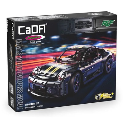 CaDA RUF GT 1:10 schwarz Bricks
