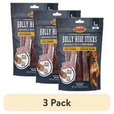Cadet Bully Hide Sticks All-Natural Dog Chews Small 3 Pack Bundle