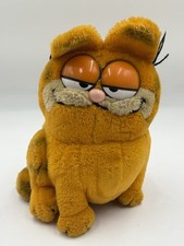 Vintage 1981 Garfield Dakin Plush 9  Sitting Stuffed Animal Cartoon Cat