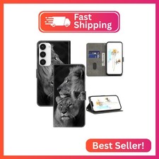 ALILANG for Samsung Galaxy S24 FE Wallet Case with Credit Card Holder, Flip Book