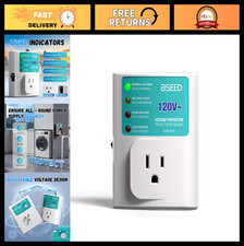 Surge Protector for Refrigerator & Appliances, 15A, Adjustable Voltage, Ground L