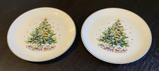 MCM Christmas Eve 2 Dinner Plates Salem Viktor Schreckengost 10