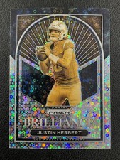2022 Panini Prizm #B-7 Justin Herbert LA Chargers Brilliance Prizms No Huddle