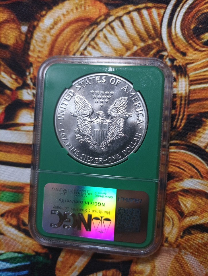 1987 (S) Silver Eagle – NGC MS69 – Struck at San Francisco Green Core ...