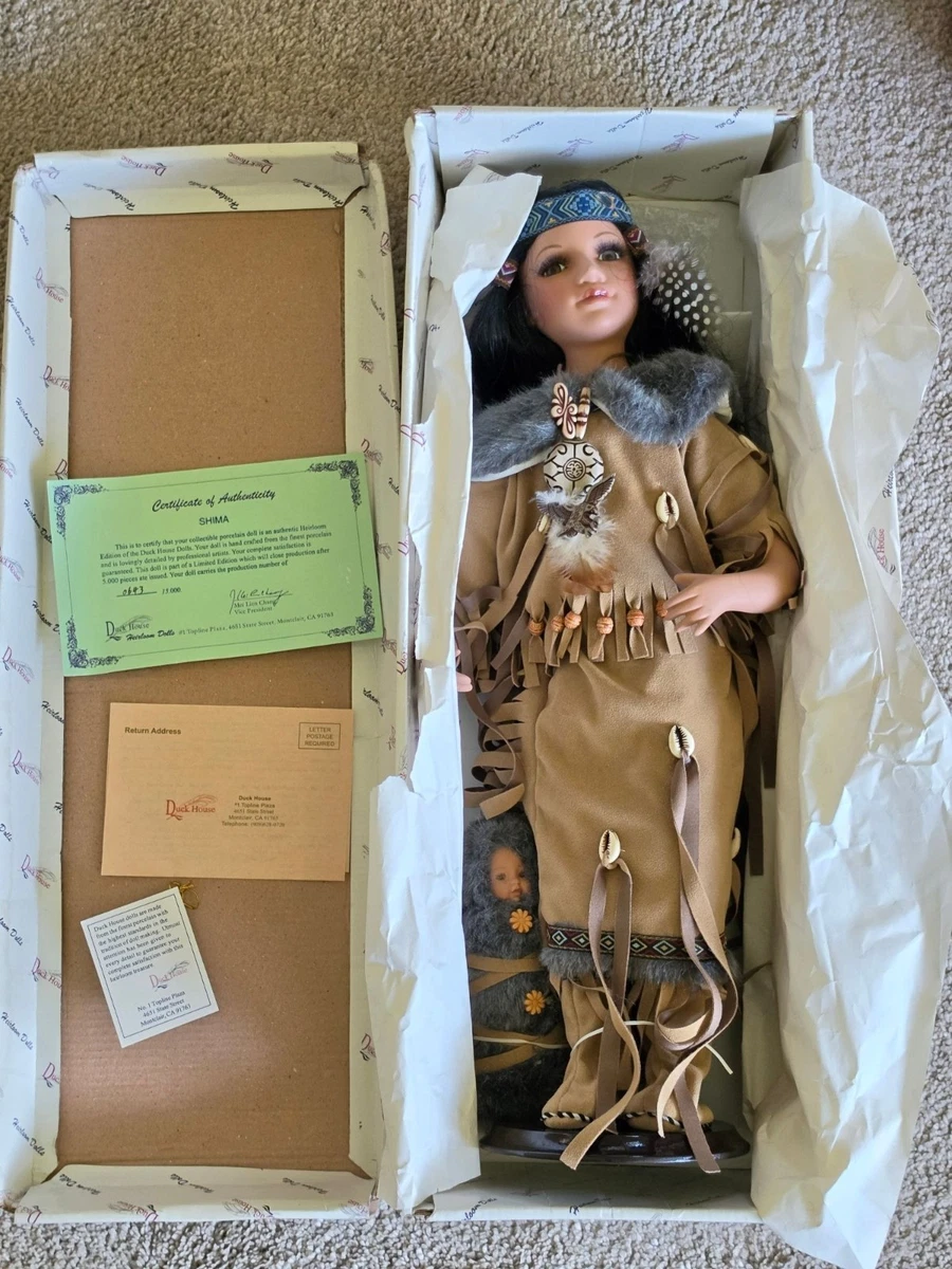 25+ Cultures & Ethnicities Porcelain Native American Dolls & Doll