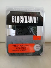 New Blackhawk! Taser X26 Duty Holster Black Matte Finish Right Hand 15
