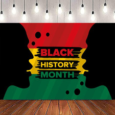 Black History Month Banner African American Emancipation Sign Backdrop, Happy Ju