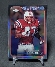 Ben Coates Refractor 2024 Topps Chrome Football Card #133 New England Patriots