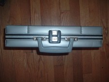 Vintage Savoy 30 Slot Audio Cassette Tape Holder Storage Carrying Case Gray