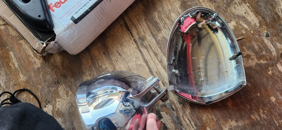 Used OEM Victory Motorcycle Chrome Bullet Headlight Vegas Jackpot Hammer Kingpin - Image 4 of 4