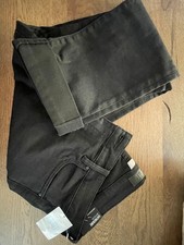 NEW KUT FROM THE KLOTH SIZE 8 CATHERINE BOYFRIEND CUFFED BLACK JEANS