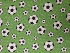 Football fabric UK fat quarter 56cm x 50cm approx 100% cotton balls boots flags