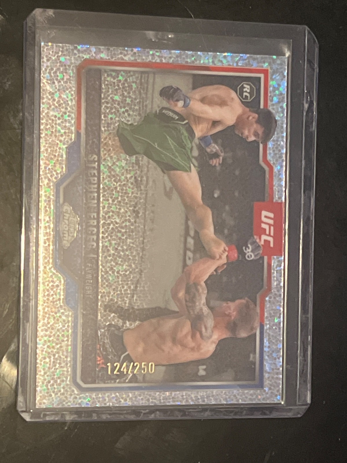 2025 topps chrome stephen erceg  #63 speckle refractor  124/250