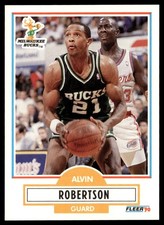 1990-91 Fleer Alvin Robertson Milwaukee Bucks #109