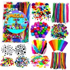 GoodyKing Arts and Crafts Supplies for Kids - 1170Pcs+ Craft Art Supply Large