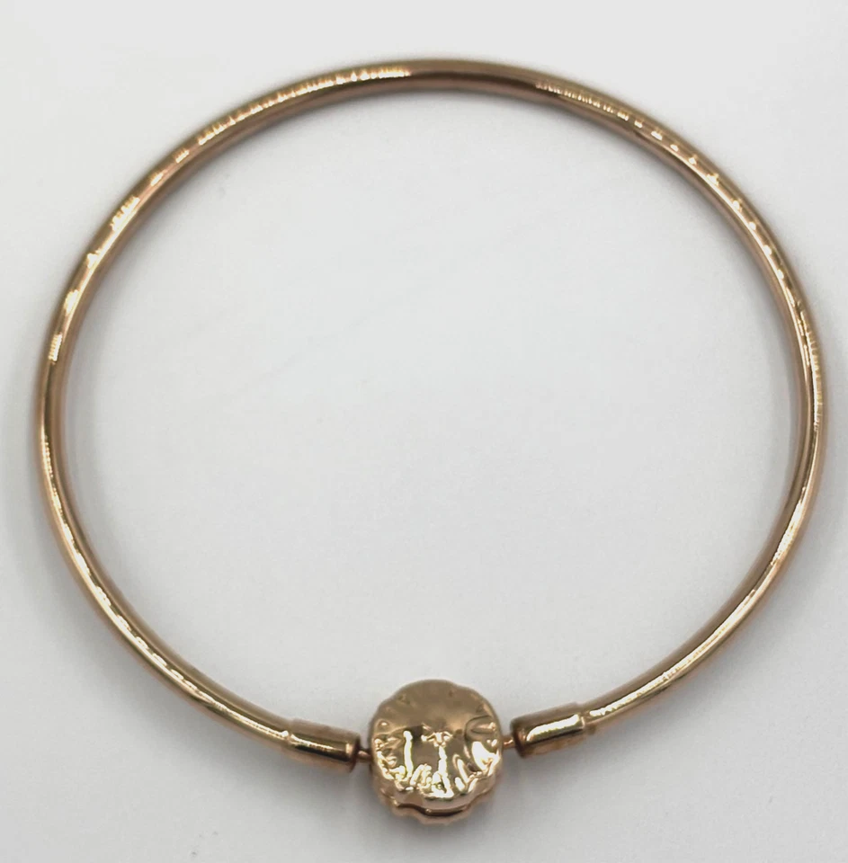 Original Pandora Armreif funkelnde Schneeflocke rosévergoldet - Bild 3 von 4