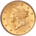 1853 Type 1 $1 Gold Liberty Head Gold coin. This is just about perfect for this.
