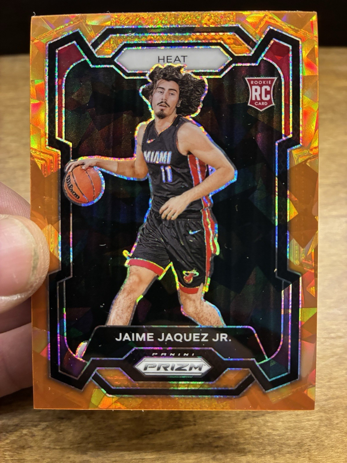 2023-24 Panini Prizm - Jaime Jaquez Jr. #137 Orange Ice Prizm (RC)