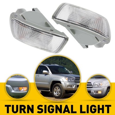 Clear Switchback LED Front Bumper Turn Signal Lights For 03-05 Toyota 4Runner W