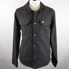 Men's Lyle & Scott Vintage Black Textured Overshirt XL RRP £125