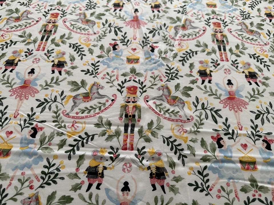 Cupcakes & Cashmere Christmas Nutcracker TABLECLOTH 90” or 70" rd .or sq. New - Image 4 of 4