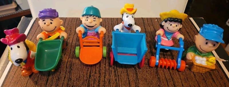 Mcdonalds Happy Meal Peanuts Farm Lot Of 6 (1989)